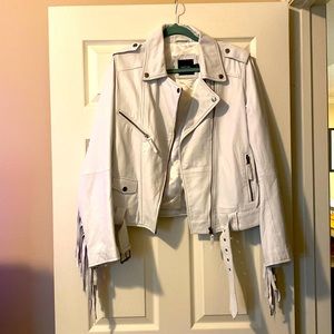 Worn once vegan leather bridal “hitched” jacket. Retails $108